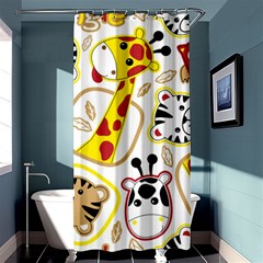 Vector-seamless-pattern-nice-animals-cartoon Shower Curtain 36  X 72  (stall)  by Jancukart