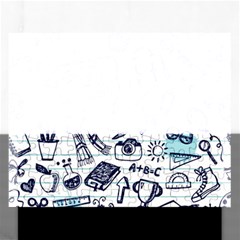 Hand-drawn-back-school-pattern Rectangular Jigsaw Puzzl by Jancukart