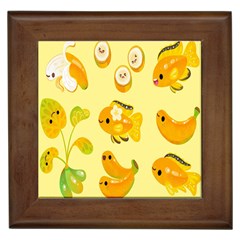 Banana Cichlid Framed Tile by artworkshop