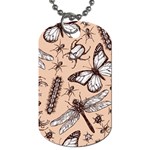 Vintage-drawn-insect-seamless-pattern Dog Tag (Two Sides) Back