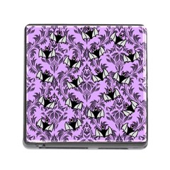 Purple Bats Memory Card Reader (square 5 Slot) by NerdySparkleGoth