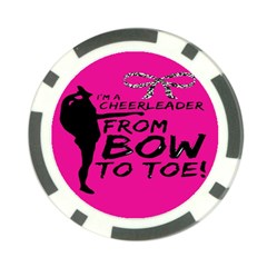 Bow To Toe Cheer Poker Chip Card Guard (10 Pack) by artworkshop