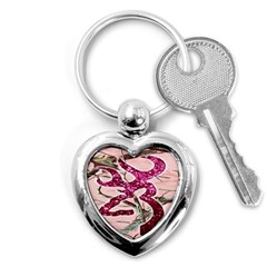 Browning Deer Glitter Key Chain (heart) by artworkshop