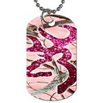 Browning Deer Glitter Dog Tag (Two Sides) Front