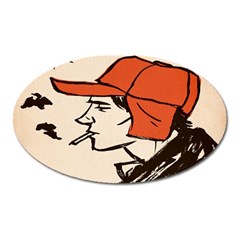 Catcher In The Rye Oval Magnet by artworkshop