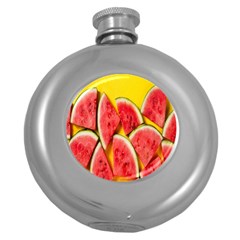 Watermelon Round Hip Flask (5 Oz) by artworkshop