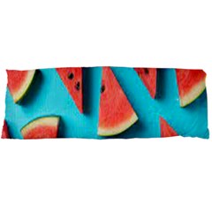 Watermelon Blue Background Body Pillow Case Dakimakura (two Sides) by artworkshop