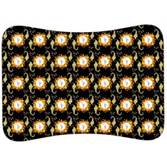 Flowers Pattern Velour Seat Head Rest Cushion by Sparkle