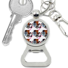 Modern Art Bottle Opener Key Chain by Sparkle