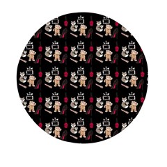 Cat Pattern Mini Round Pill Box (pack Of 5) by Sparkle