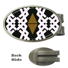 Abstract Pattern Geometric Backgrounds  Money Clips (oval)  by Eskimos