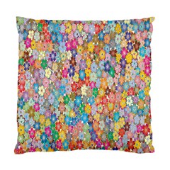 Floral Flowers Standard Cushion Case (two Sides) by artworkshop