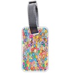 Floral Flowers Luggage Tag (two sides) Front