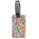 Floral Flowers Luggage Tag (two sides) Back