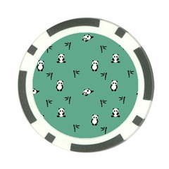 Pandas Pattern Poker Chip Card Guard (10 Pack) by artworkshop