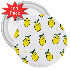 Pattern Lemon Texture 3  Buttons (100 Pack)  by artworkshop