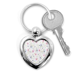 Pattern Flowers Key Chain (heart) by artworkshop