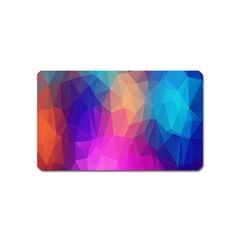 Triangles Polygon Color Magnet (name Card) by artworkshop