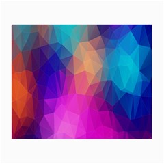 Triangles Polygon Color Small Glasses Cloth (2 Sides) by artworkshop