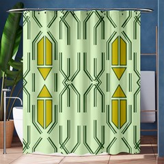 Abstract Pattern Geometric Backgrounds Shower Curtain 60  X 72  (medium)  by Eskimos