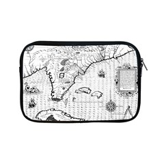 Florida-map-antique-line-art Apple Ipad Mini Zipper Cases by Jancukart