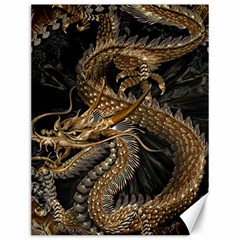 Fantasy Dragon Pentagram Canvas 12  X 16  by Jancukart