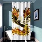 Phoenix-bird-fire-bright-red-swing Shower Curtain 36  x 72  (Stall)  Curtain(36 X72 ) - 33.26 x66.24  Curtain(36 X72 )