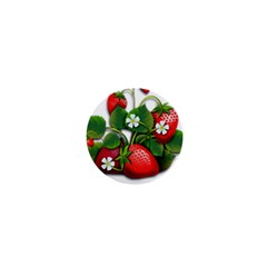 Strawberries-fruits-fruit-red 1  Mini Buttons by Jancukart