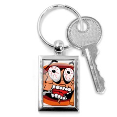 Brain Cartoon Animation Key Chain (rectangle) by Jancukart