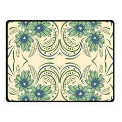 Folk Flowers Print Floral Pattern Ethnic Art Double Sided Fleece Blanket (small)  by Eskimos