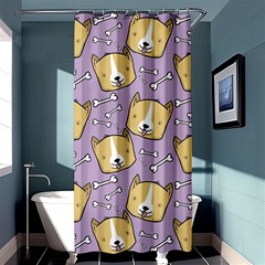 Corgi Pattern Shower Curtain 36  X 72  (stall)  by Sudhe