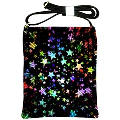 Christmas-star-gloss-lights-light Shoulder Sling Bag by Jancukart