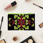 Pattern-berry-red-currant-plant Cosmetic Bag (XS) Back