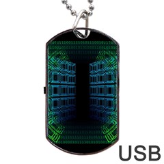 Technology-artificial-intelligence Dog Tag Usb Flash (two Sides) by Jancukart