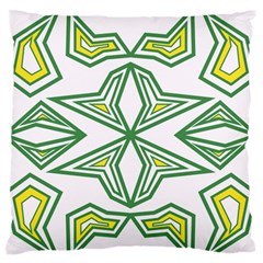 Abstract Pattern Geometric Backgrounds Large Flano Cushion Case (two Sides) by Eskimos