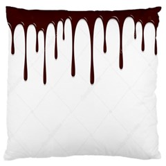 Illustration-chocolate-dropping-chocolate-background-vector Standard Flano Cushion Case (one Side) by nate14shop