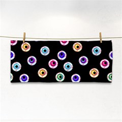 Eye Halloween Pattern Hand Towel by designsbymallika