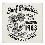 summer surf beach  Banner and Sign 4  x 4  Front