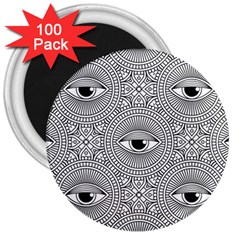 Eye Pattern 3  Magnets (100 Pack) by designsbymallika