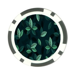 Leaves Poker Chip Card Guard by nateshop