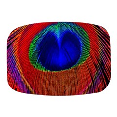 Peacock Plumage Fearher Bird Pattern Mini Square Pill Box by Sapixe