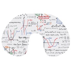 Math Formula Pattern Travel Neck Pillow by Sapixe