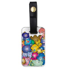 Cats Cartoon Cats Colorfulcats Luggage Tag (one Side) by Sapixe