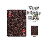 Coffee-beans Playing Cards 54 Designs (Mini) Front - Heart7