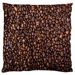 Coffee Beans Food Texture Large Cushion Case (two Sides) by artworkshop