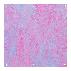  Texture Pink Light Blue Banner And Sign 3  X 3  by artworkshop