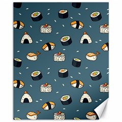 Sushi Pattern Canvas 11  X 14  by Jancukart