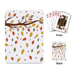 Autumn Isolated Blade Branch Playing Cards Single Design (rectangle) by Amaryn4rt