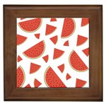 Watermelons Fruits Tropical Fruits Framed Tile Front