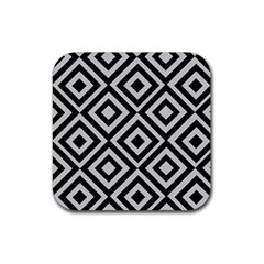 Background Pattern Geometric Rubber Coaster (square) by Amaryn4rt